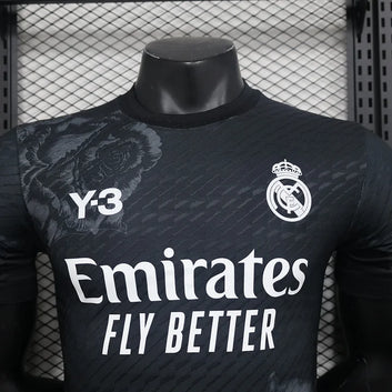 Maillot Real Madrid foot Y3 noir 2024 2025